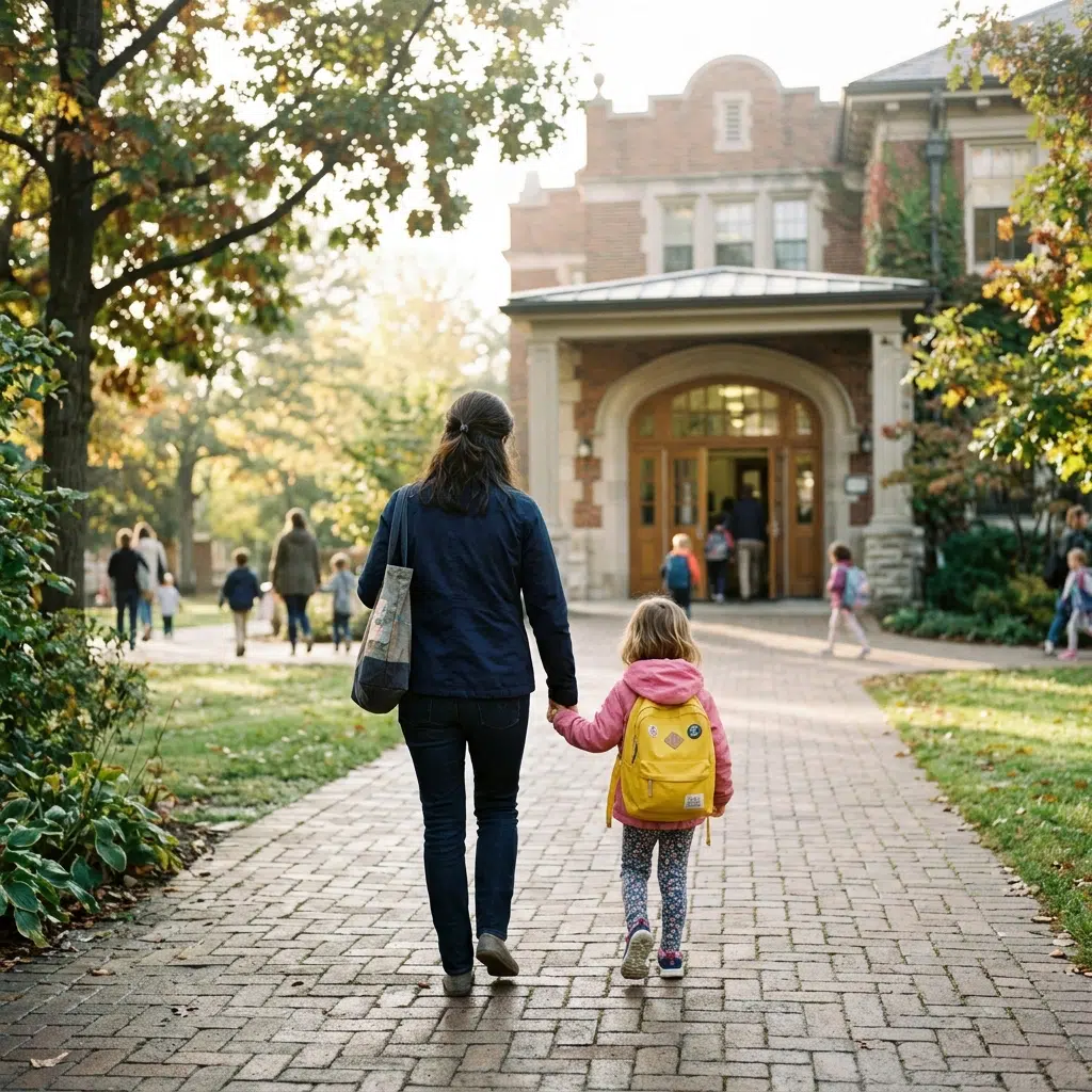 parent child walking